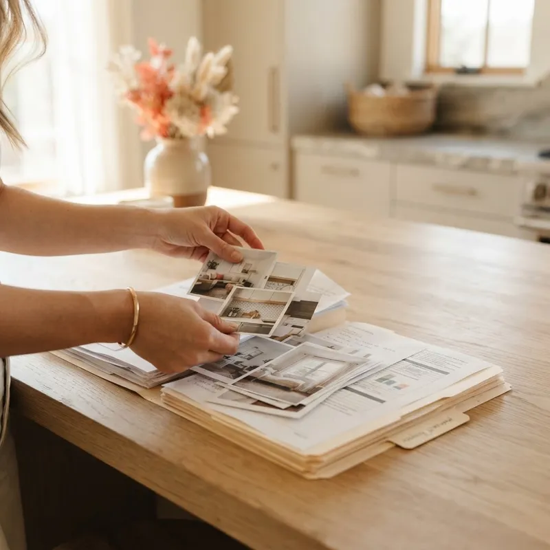 Organizing home defect documentation and photos