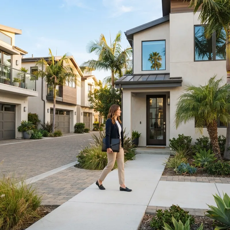 Modern new construction homes in Southern California