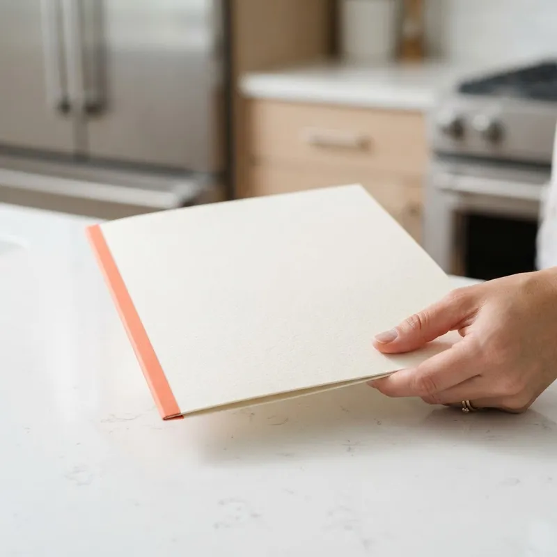 Close up of professional home purchase documents